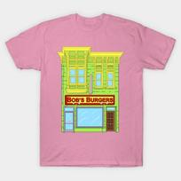 T Shirt Women Bobs Burgers Harajuku Print Kawaii Tshirt Summer Short Sleeve Female T-Shirt Top Tee S rožinė