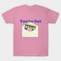 T Shirt Women Youve Got Spam Harajuku Print Kawaii Tshirt Summer Short Sleeve Female T-Shirt Top Tee S rožinė