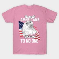 Marškinėliai moterims Mes esame amerikiečiai Mes niekam nesilenkiame Harajuku spaudinys Kawaii marškinėliai Vasariniai trumparankoviai moteriški marškinėliai Viršutinė dalis S rožinė