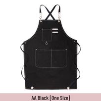 Custom Logo Floral Canvas Apron for Milk Tea, Baking, Kitchen, and Barber Use - Thickened for Men and Women