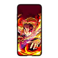 Telefono dėklas Samsung Galaxy S25 S24 S23 iPhone 16 15 Xiaomi Redmi Note 14 13 12 16E 11 Pro Max OPPO Moto Huawei Demon Slayer Rengoku Kyoujurou viršelis for Samsung Galaxy S24 Plus lubų spalva