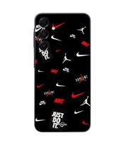 Case - NIKE JORDAN - Samsung Galaxy A16 - Silicone - Flexible - Black/Red juoda