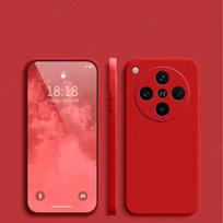 For OPPO Find X8 Pro Liquid Silicone Case OPPO Find X8 Pro Cover Funda Coque Soft TPU Camera Protector Shell OPPO Find X8 Pro For Find X8 Pro raudona