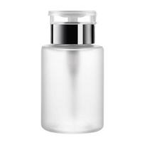 150/180/250ml Nail Press Bottle Labor-saving Good Sealing with Lock Leak-proof Nail Polish Remover Alcohol Clear Empty Bottle Nail Salon Supplies 150ML