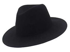 New Wool Jazz Hat - Solid Color, High Top, Retro British Style for Autumn and Winter M
