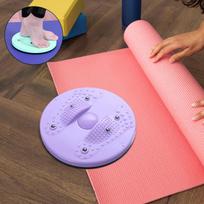 Waist Twisting Disc Ab Board Abdominal Trainer Balance Equipment for Aerobic Exercise violetinė