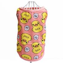 Dog Pet Cat Teddy Poodle Chihuahua Bigbear Small Clothes Spring and Summer Lattong Vest Yellow Duckling XS