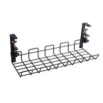 Cord Basket Shelf Under Holder Storage Rack Wire Organizer Box Cabinet Desk Cable Hanging Socket Home Metal Tray