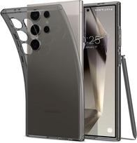 Prabangus skaidrus juodas silikoninis dėklas, skirtas Samsung Galaxy S24 S23 S21 FE S22 Ultra Plus itin plonas minkštas TPU dangtelis S24Ultra S24+ S21 ULTRA gray