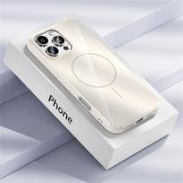 Skysto silikono Magsafe dėklas telefonui iPhone 11 12 13 14 15 16 Pro Max 7 8 XS, magnetinis belaidžio įkroviklio palaikymas, smūgiams atsparus buferis For iPhone 16 Plus