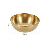 Stainless Steel Sauce Dish Seasoning Dish Hot Pot Dipping Bowl Small Food Sauce Cup Sushi Vinegar Soy Saucer Appetizer Tray beige