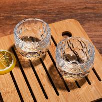 Handmade 1.7oz Crystal Shot Glasses/Whiskey Cups with 24K Gold Leaf, BPA & Lead-Free, Perfect for Décor & Gifts