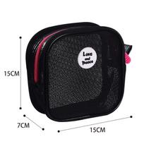 Travel Portable Mesh Breathable Cosmetics Storage Bags Bathroom Toiletries Organization Handbag Outdoor Sundries Storage Pocket