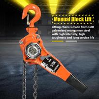 Orange Color 3t3000kg Chain Block Hoist Ratchet Hoist Ratchet Lever Pulley Lifting 3meters juoda