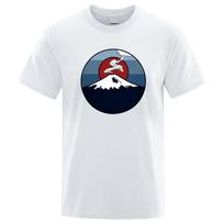 Mt. Fuji, Japan Men Women T Shirt Fashion Cotton Eco-Friendly T-Shirts Summer Tee Clothes Tshirt Oversize Loose T Shirts S white