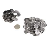 100 rinkinių tuščių pristatymo apvalių ženkliukų segtukų rinkinys, daugiafunkcis novatoriškas metalinių sagų ženkliukų rinkinys „pasidaryk pats“ 3in
