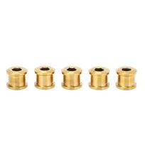 5 Pack 6.5MM Single Chainring Bolts Set High Strength Ti Alloy Universal Single Chainwheel Bolts