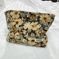 Vintage Corduroy Toiletry Bag - Travel Storage & Cosmetic Case