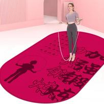 Silent Non-Slip Yoga Skipping Mat - Shock-Absorbing, Sound-Insulating Fitness & Dance Pad 80x120 cm (Upgraded Silicone Base)