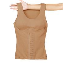 Women's German Velvet Warm Vest: Body Shaping Top with Chest Pad for Autumn/Winter 3XL (Recommended: 130-150 Jin) chaki