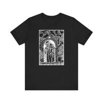 230 Gsm 100% Cotton Hermit Engraving The Solitary Enjoy Solitude T Shirt XXS juoda