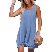Hollow Beach Vacation Clothes Kink Dress L melsvėmėlis