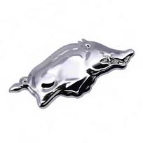 3D Bėgantis Augintinis Metalinis Emblemos Ženklelis Automobilio Lipdukas Tinka Automobilio Šoniniams Sparnams ir Galiniam Bagažininkui Gyvūnų Dekoracija C sidabras