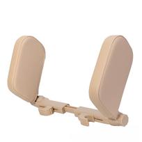 Memory Foam Car Neck Support Pillow - New Adjustable Headrest for Travel Comfort 23.5*18*7 cm beige