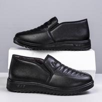 Vyriški laisvalaikio medvilniniai batai vyrams Žieminiai šilti loaferiai Neslystantys vyriški batai Lengvi verslo batai Vyrai Zapatos De Hombre 39 juoda