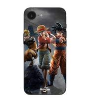 Maniacase Case For Iphone 16E Goku naruto Luffy one piece Dragon Ball z 3D Anime manga juoda