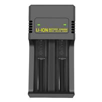 18650 Battery Charger 2 Slots Dual for 18650 4.2V Rechargeable Lithium Battery Charger Adapter for 18650 16340 14500 21700 EU Plug juoda