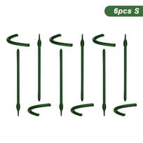 4/6/8 vnt./rinkinys Augalų atrama Kuolas Vijoklinis augalas Gėlių stovas Augalų atramos kuolas Sodo Bonsai įrankiai Sodo laikiklis 6pcs S black