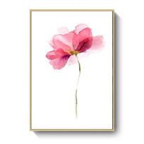 Nordic Simple Watercolor Style Flowers Rose Tulip Lotus Decorative Painting Restaurant Corridor Wall Pictures for Living Room 21*30cm pink