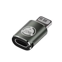 1 vnt PD20W C tipo greito įkrovimo OTG adapteris, skirtas iPhone 14 13 12 USB C moteriškas ir apšvietimas vyriškas tiesios galvos alkūnės keitiklis
