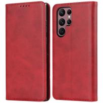 Odinis dėklas Samsung Galaxy S22+ S23+ Ultra 5G dėklas magnetinis atverčiamas piniginės tipo dėklas telefono krepšiai Fundas Coque S23 Ultra&Just Case