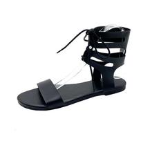 Zapatos de mujer de alta calidad, sandalias casuales cómodas, colores sólidos, zapatos planos con tira al tobillo,gran selección 36