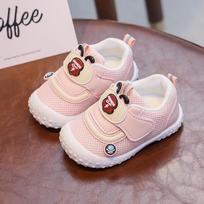 BabyToddler Shoe2024 Summer New Soft Sole Baby Shoe Mesh Face Girl Casual Shoe Cartoon Boy Sports Shoe Baby Girl Shoe Baby Items 16  insole12cm rožinė