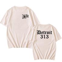 Rap Band D12 Printing T-shirt Summer Round Neck Tshirts Cotton Soft T Shirt Casual Men Women Clothing Graphic Tees XS smėlinė