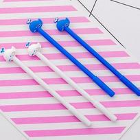 4 vnt./rinkinys Mėlynas banginukas gelinis rašiklis Animacinis mokyklos studentų biuro reikmenys Vaikams patinka dovana Mielos kanceliarinės prekės Neutralūs rašikliai 4pcs pink