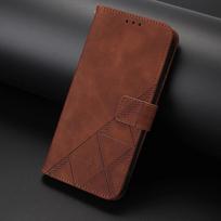 Flip Leather Case For Motorola Moto G 2025 2024 2023 2022 Wallet Card Phone Cover Coque Moto G (2025) šokoladas