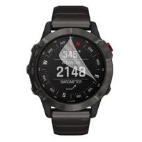 Ekrano apsauga Garmin Fenix 6X Pro [6 vnt. pakuotė] Apsauginė plėvelė Atspari Itin plona Phonillico skaidri