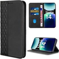 Case for Xiaomi Redmi Note 14 Pro Plus 5G/Note 14 Pro+ 5G, Scratch Protection Luxury Leather Effect Black