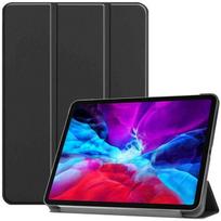 iPad Pro 12.9 2020 Case - HOOXSPEED - Ultra-Thin - Multi-Angle Stand - PU Leather - Black