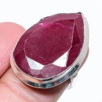 Ruby(Simulated) Gemstone Handmade 925 Sterling Silver Gift Ring Size 9 N6G58