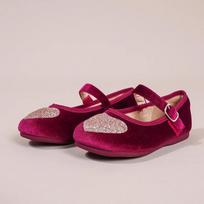Elegant Children's Leather Shoes Non-slip Korean Style Ballet Flats for Girls Fashion Versatile Kids Princess Dance Single Shoes 25 raudona
