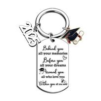 Graduation Season Keychain Stainless Steel Keychain Graduation Gift Backpack Pendant One Size