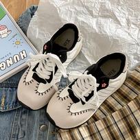 Trendy American retro versatile thick-soled height-increasing German training shoes for women's 2025 new spring and autumn leisure sports Forrest Gump 35 smėlis
