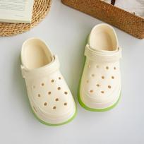 2025 New Summer New Fashion Cave Garden Shoes Comfortable Soft Sole Outdoor Indoor Men's and Women's Beach Trend Slippers 36-37 abrikosas