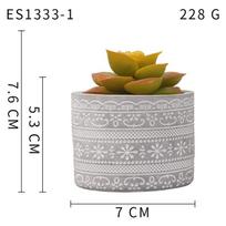 Simulation Succulent Plant Ceramic Pot Bonsai, Home Office Fresh Decoration, Simulation Pot Es1333