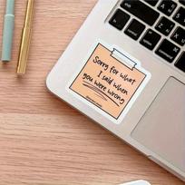 Sorry for What I Said When You Were Wrong Sticky Durable for Laptop,Luggage, Skateboard & More - Perfect for Teens, Adults, Creative Decor & Gifting 5PC